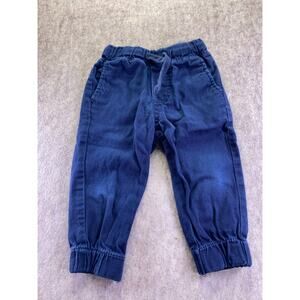 Ben Sherman Dark Blue Jogger Style 100% Cotton Pants Size 12 Months